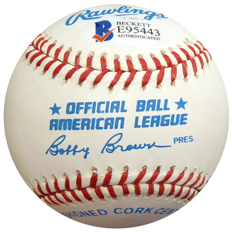 Bob Boyd Autographed Official AL Baseball Baltimore Orioles, Chicago White Sox Beckett BAS #E95443
