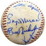 1950 St. Louis Cardinals & Philadelphia Phillies Autographed Official Baseball With 19 Total Signatures Including Stan Musial & Enos Slaughter Beckett BAS #A52636