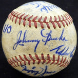 1950 St. Louis Cardinals & Philadelphia Phillies Autographed Official Baseball With 19 Total Signatures Including Stan Musial & Enos Slaughter Beckett BAS #A52636