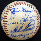 1950 St. Louis Cardinals & Philadelphia Phillies Autographed Official Baseball With 19 Total Signatures Including Stan Musial & Enos Slaughter Beckett BAS #A52636