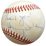 Henry Winkler Autographed Official AL Baseball The Fonz "Thank You!" Beckett BAS #E95516