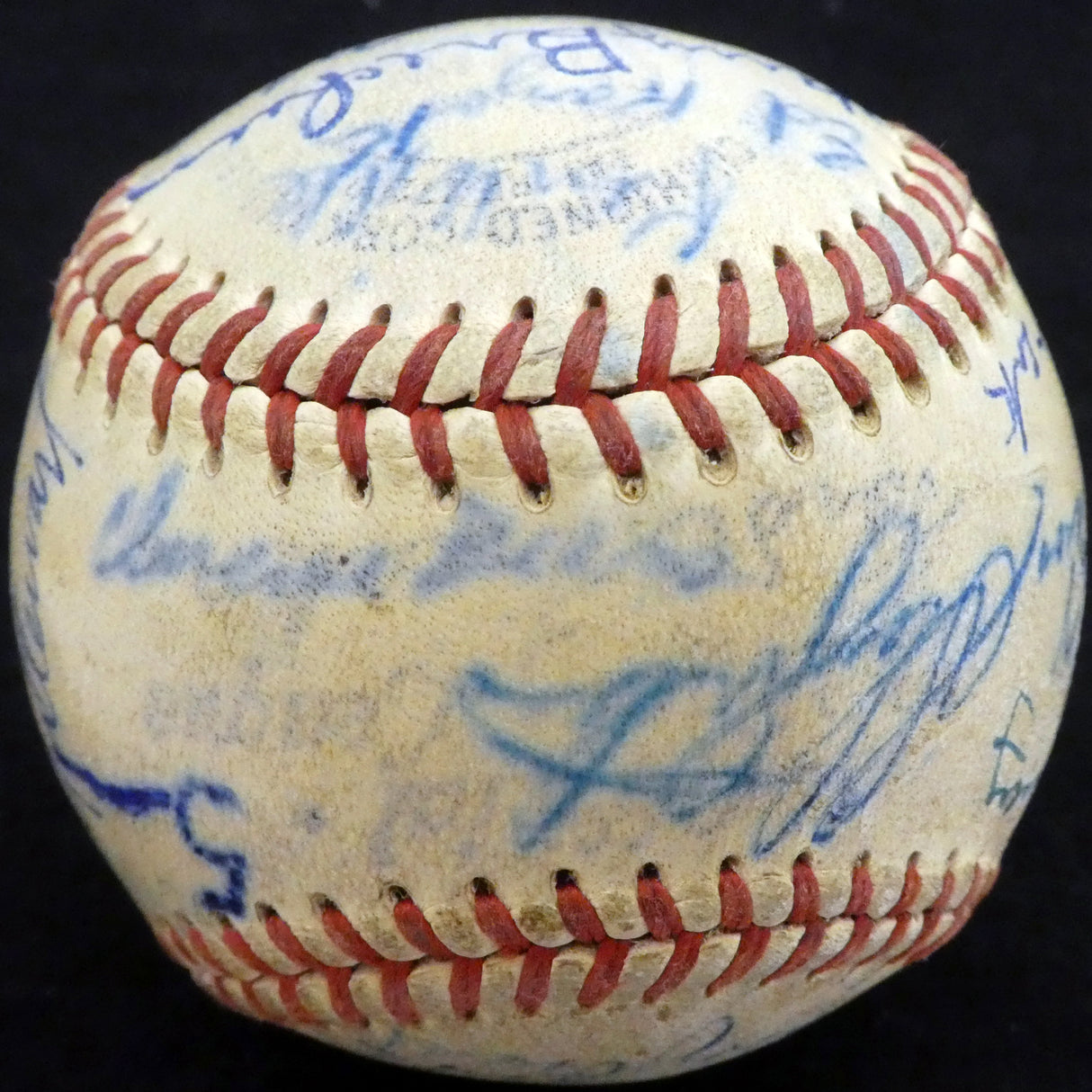 1950 Spring Training Autographed Official NL Baseball With 24 Total Signatures Including Stan Musial & Enos Slaughter Beckett BAS #A52657