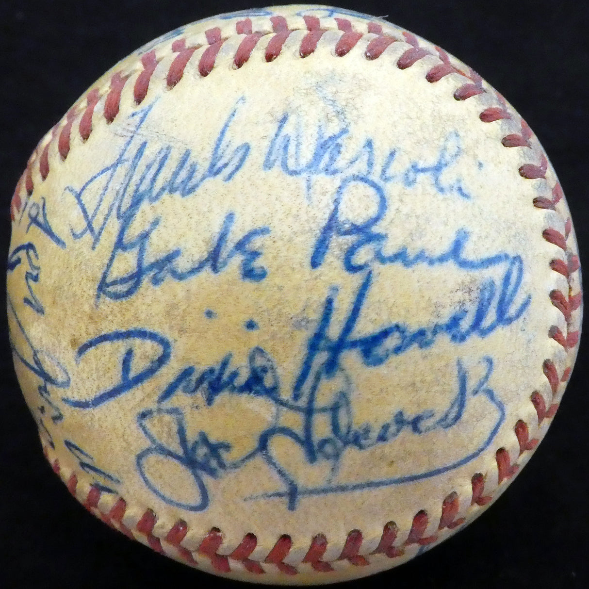 1951 St. Louis Cardinals & Cincinnati Reds Autographed Official Baseball With 23 Total Signatures Including Stan Musial Beckett BAS #A52633