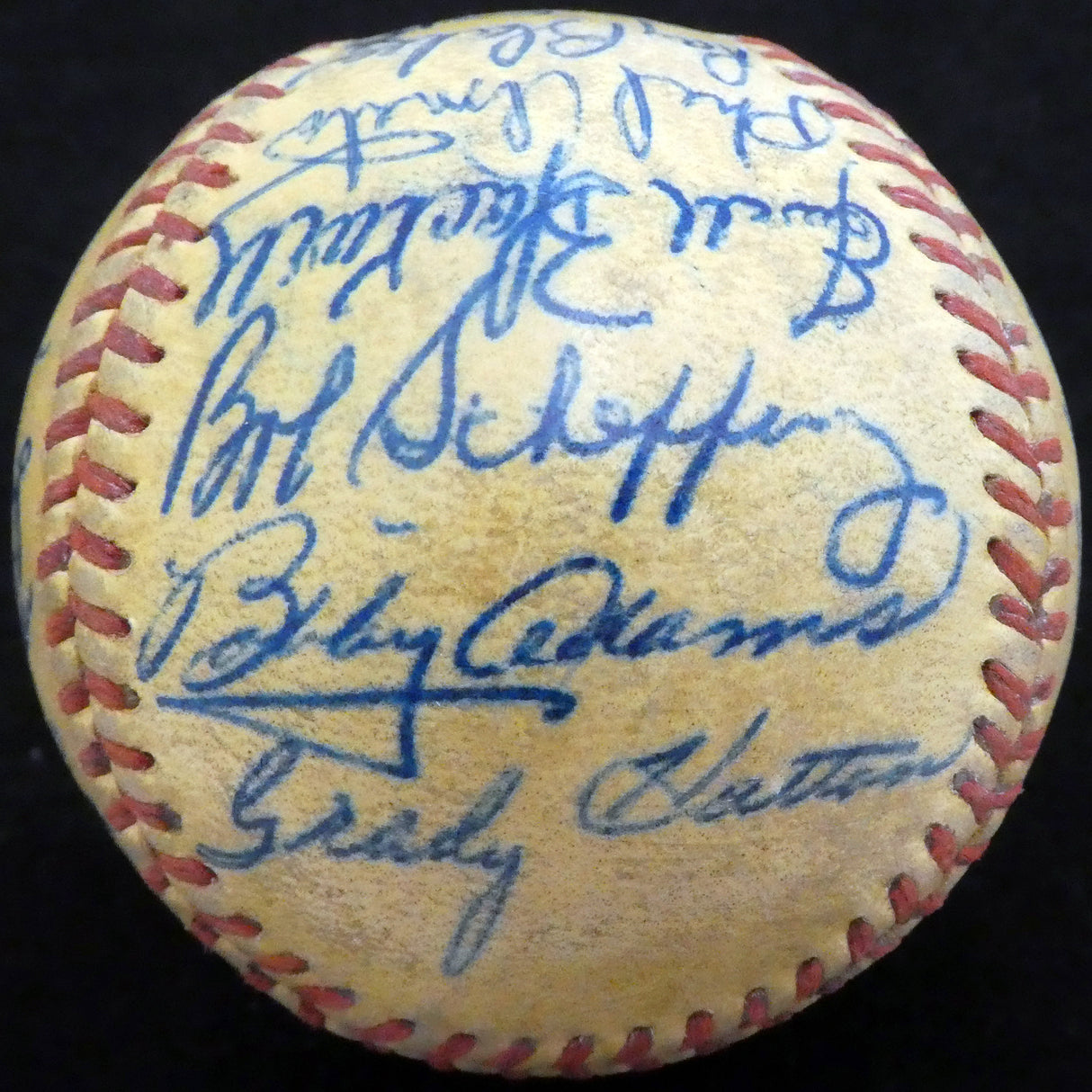 1951 St. Louis Cardinals & Cincinnati Reds Autographed Official Baseball With 23 Total Signatures Including Stan Musial Beckett BAS #A52633
