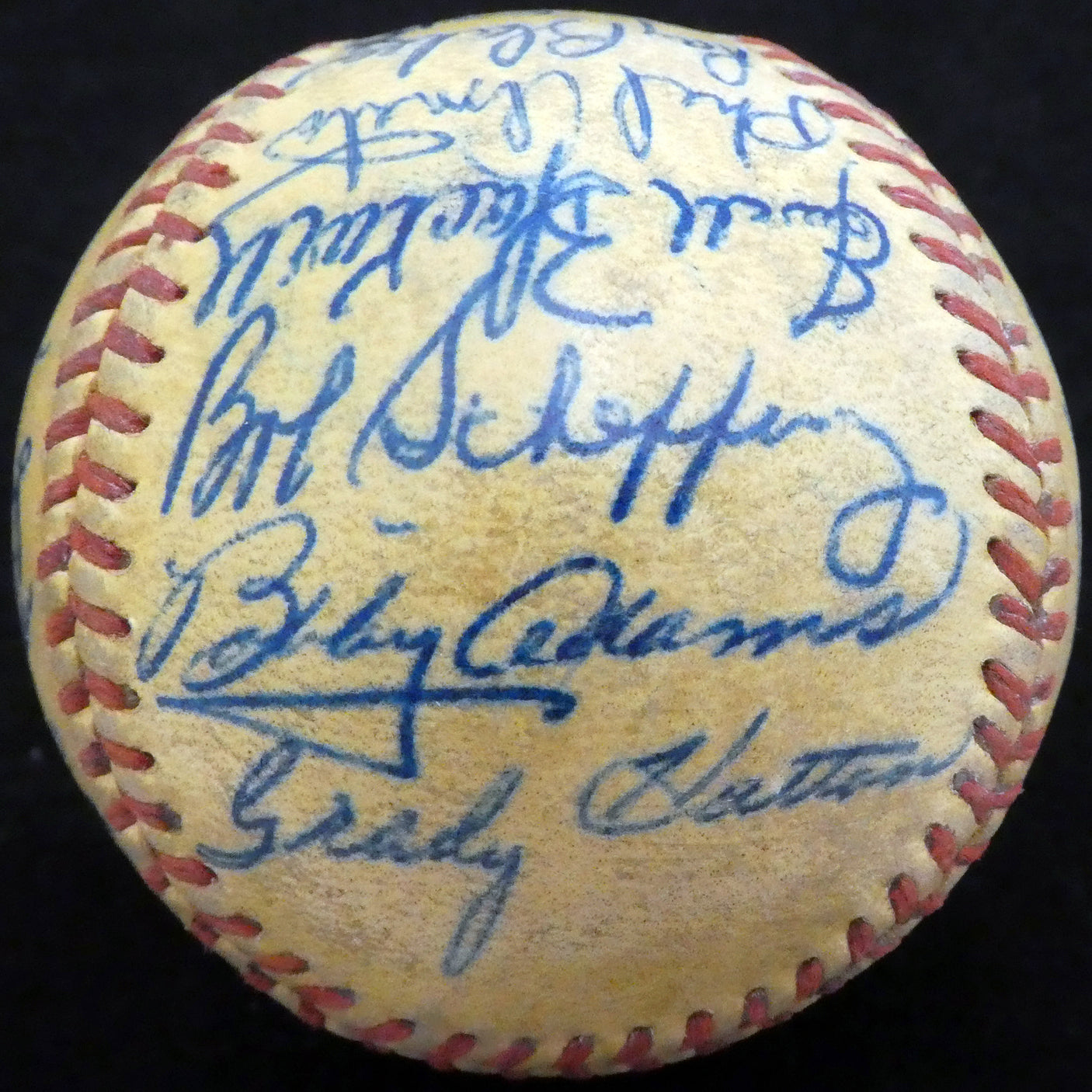 1951 St. Louis Cardinals & Cincinnati Reds Autographed Official Baseball With 23 Total Signatures Including Stan Musial Beckett BAS #A52633