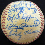 1951 St. Louis Cardinals & Cincinnati Reds Autographed Official Baseball With 23 Total Signatures Including Stan Musial Beckett BAS #A52633
