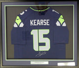 Seattle Seahawks Jermaine Kearse Autographed Framed Blue Nike Jersey MCS Holo Stock #107764
