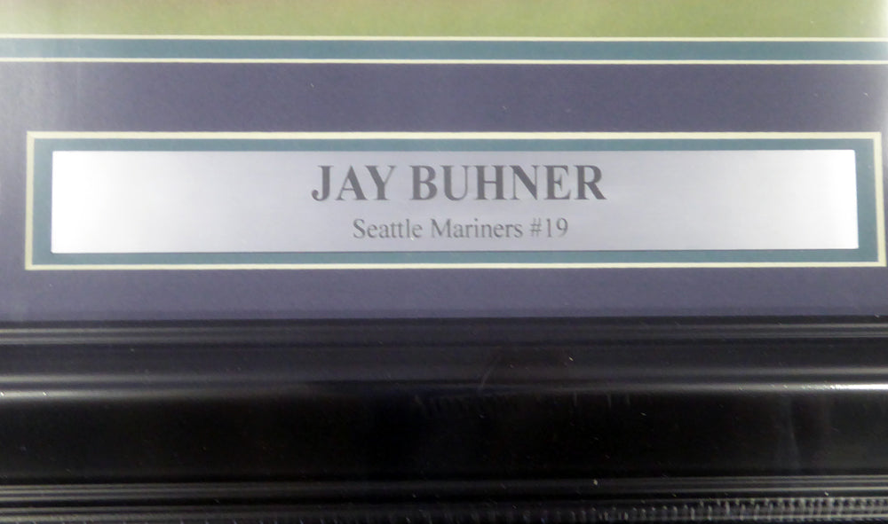 Jay Buhner Autographed Framed 16x20 Photo Seattle Mariners MCS Holo Stock #107773