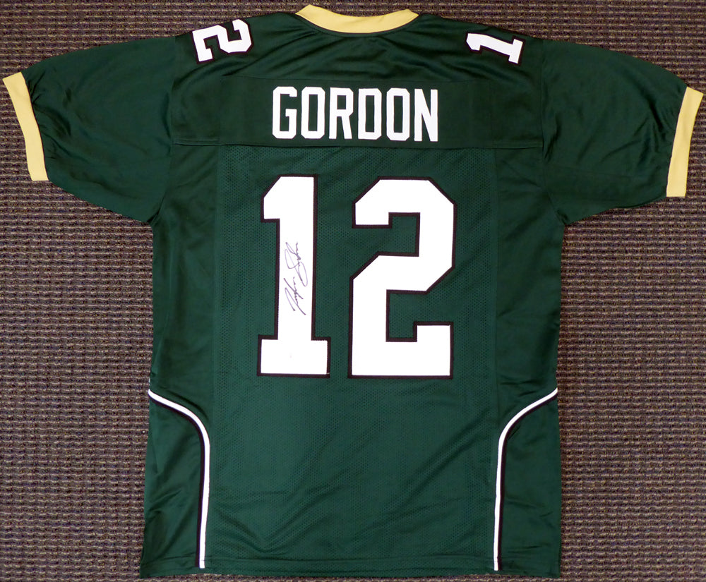 Baylor Bears Josh Gordon Autographed Green Jersey Beckett BAS Stock #135173