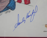 Sandy Koufax Autographed Framed 18x24 Lithograph Photo Los Angeles Dodgers Beckett BAS Stock #135266