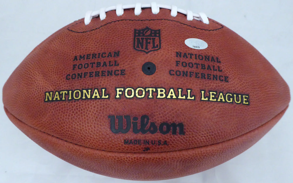 Shaquem & Shaquill Griffin Autographed Official NFL Leather Football Seattle Seahawks (Flat) MCS Holo #79415