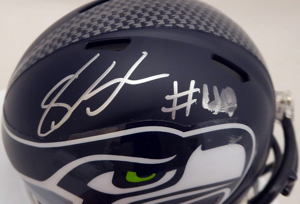 Shaquem Griffin Autographed Seattle Seahawks Mini Helmet (Smudged) MCS Holo #76405
