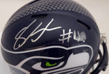 Shaquem Griffin Autographed Seattle Seahawks Mini Helmet (Smudged) MCS Holo #76405