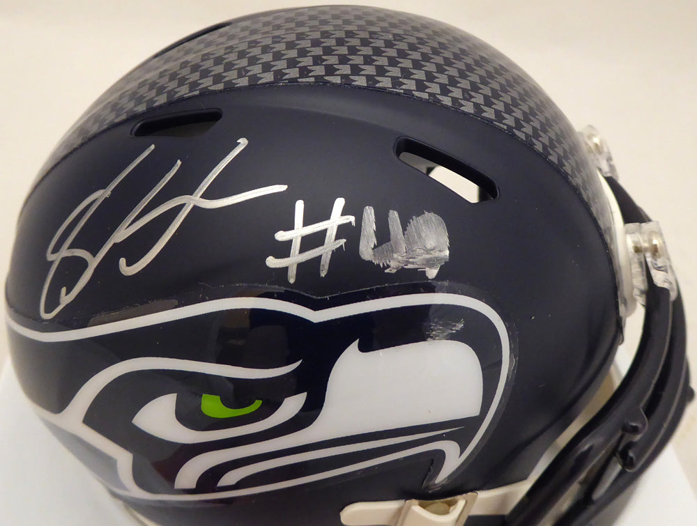 Shaquem Griffin Autographed Seattle Seahawks Mini Helmet (Smudged) MCS Holo #76405