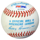 Bill MacLeod Autographed Official AL Baseball Boston Red Sox PSA/DNA #AC23250