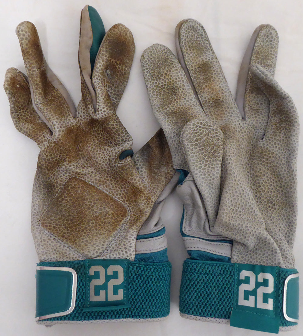 Robinson Cano Autographed Seattle Mariners Game Used Nike Batting Gloves With Signed Certificate SKU #138703