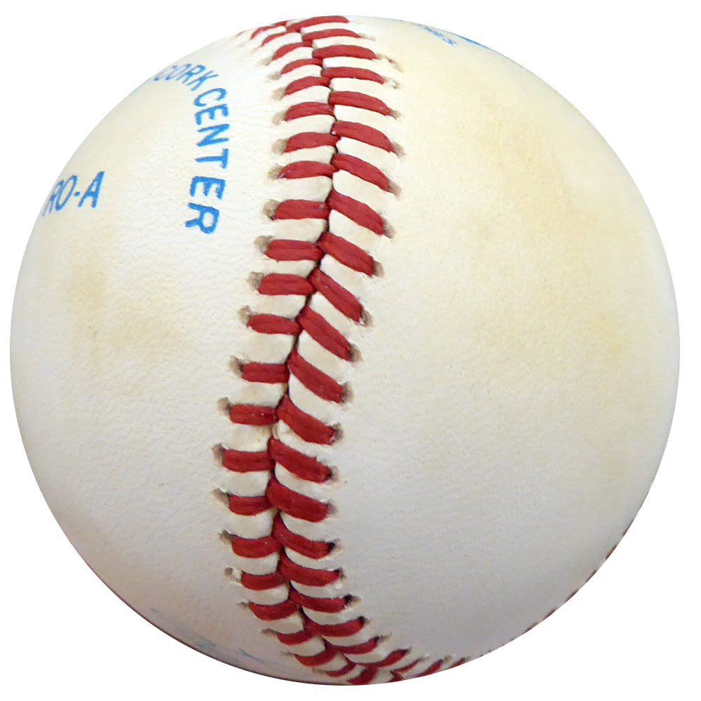 Lou Boudreau Autographed Official AL Baseball Cleveland Indians Beckett BAS #F26063