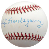 Frenchy Bordagary Autographed Official NL Baseball Brooklyn Dodgers Beckett BAS #F26218