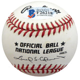 Frenchy Bordagary Autographed Official NL Baseball Brooklyn Dodgers Beckett BAS #F26218