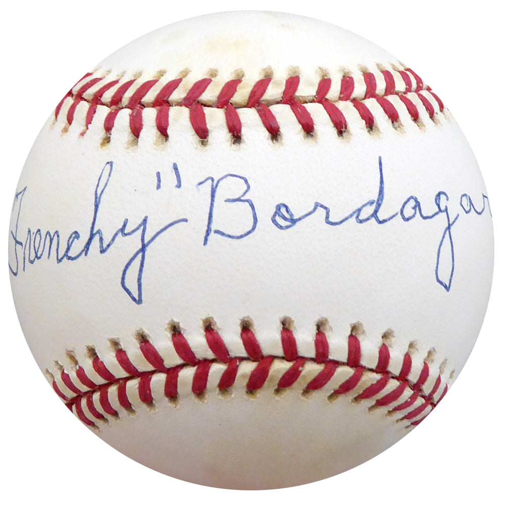 Frenchy Bordagary Autographed Official NL Baseball Brooklyn Dodgers Beckett BAS #F26221