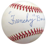 Frenchy Bordagary Autographed Official NL Baseball Brooklyn Dodgers Beckett BAS #F26221