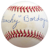 Frenchy Bordagary Autographed Official NL Baseball Brooklyn Dodgers Beckett BAS #F26222