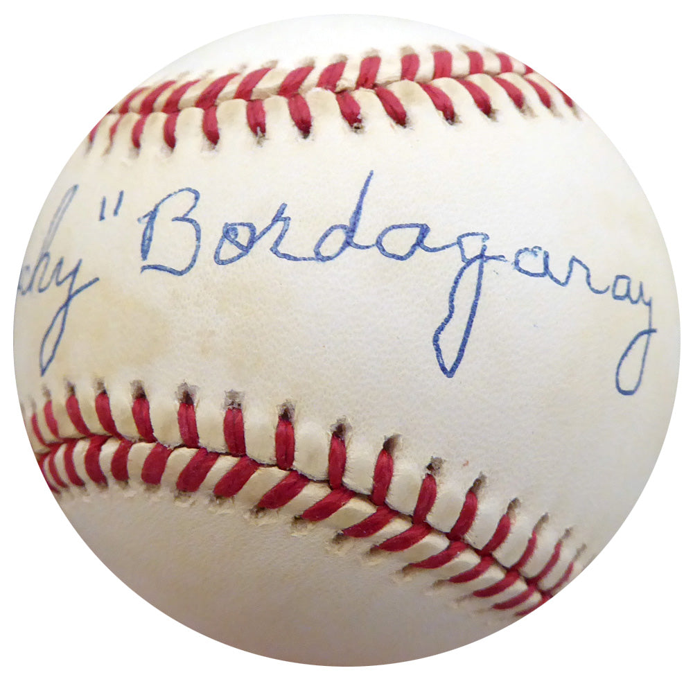 Frenchy Bordagary Autographed Official NL Baseball Brooklyn Dodgers Beckett BAS #F26222