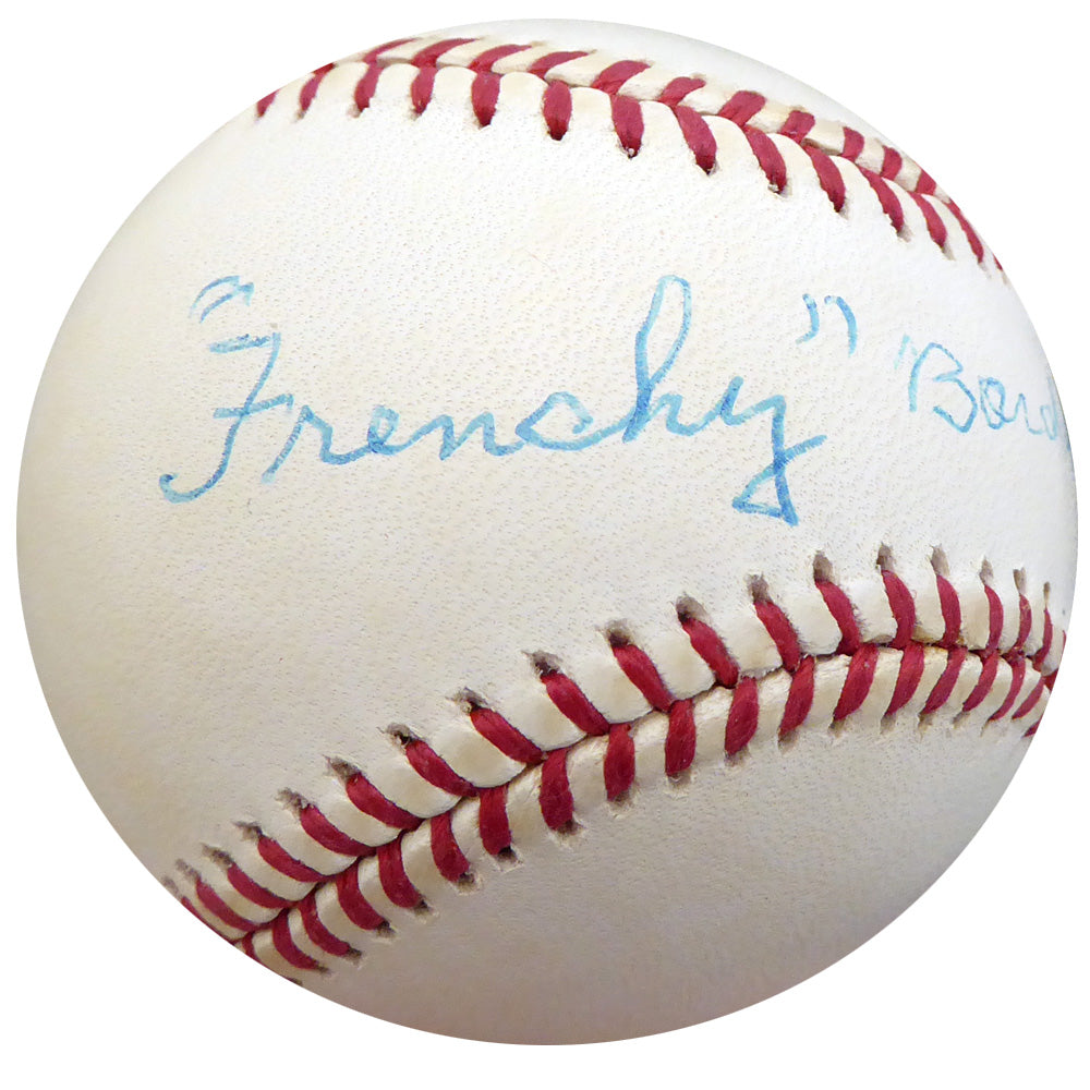 Frenchy Bordagary Autographed Official NL Baseball Brooklyn Dodgers Beckett BAS #F26224