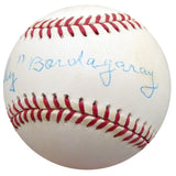 "Frenchy" Bordagary Autographed Official NL Baseball Brooklyn Dodgers Beckett BAS #F26224