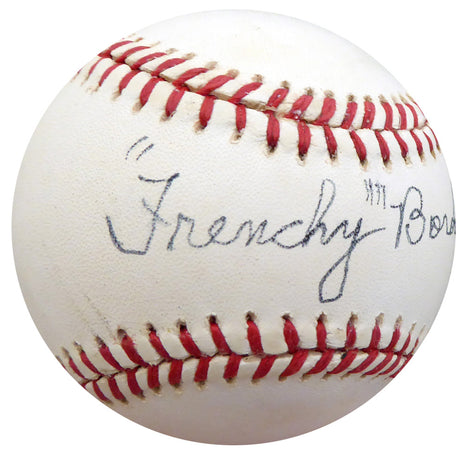 "Frenchy" Bordagary Autographed Official NL Baseball Brooklyn Dodgers Beckett BAS #F26227