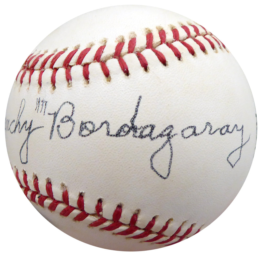 "Frenchy" Bordagary Autographed Official NL Baseball Brooklyn Dodgers Beckett BAS #F26227
