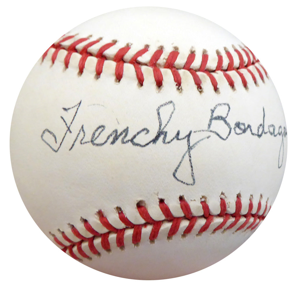 Frenchy Bordagary Autographed Official NL Baseball Brooklyn Dodgers Beckett BAS #F26228