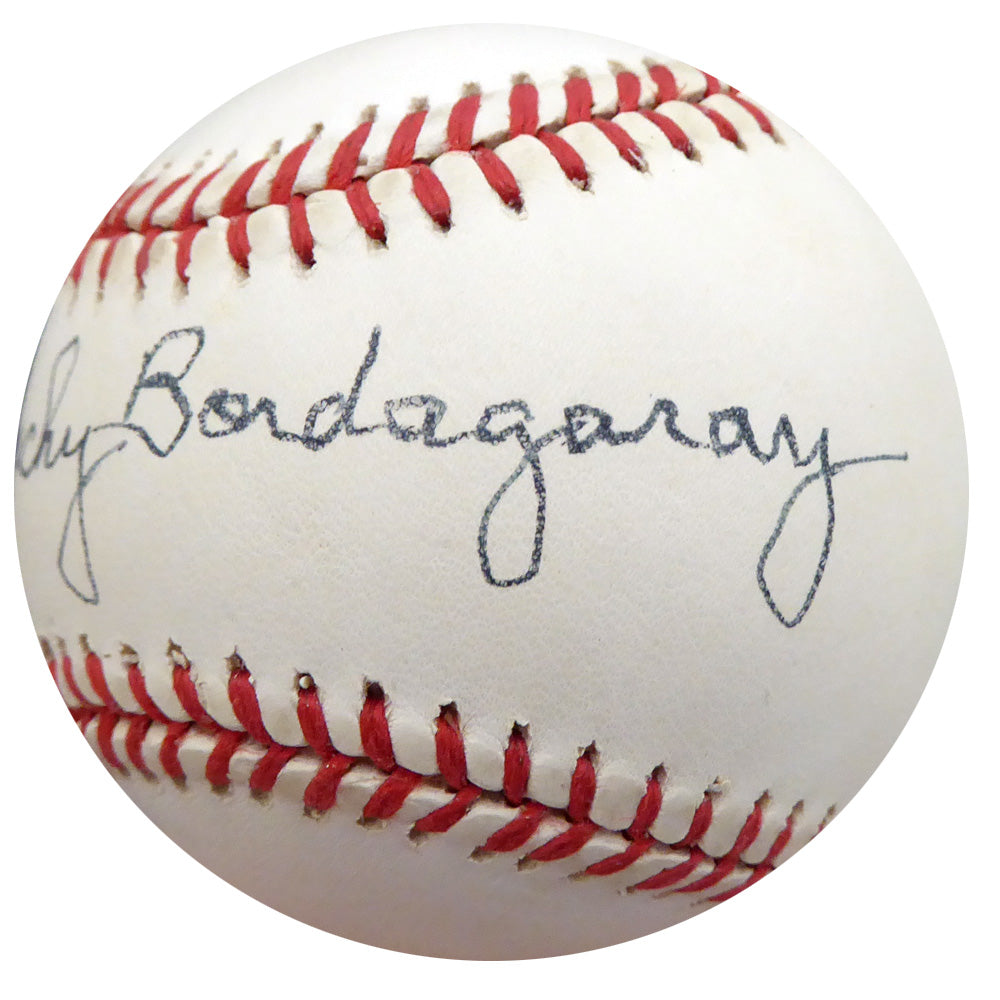 Frenchy Bordagary Autographed Official NL Baseball Brooklyn Dodgers Beckett BAS #F26228