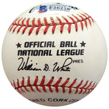 "Frenchy" Bordagary Autographed Official NL Baseball Brooklyn Dodgers Beckett BAS #F26228