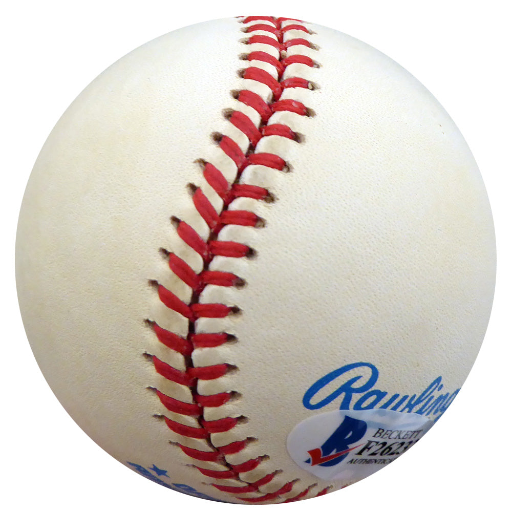 Hank Borowy Autographed Official AL Baseball New York Yankees, Chicago Cubs Beckett BAS #F26232