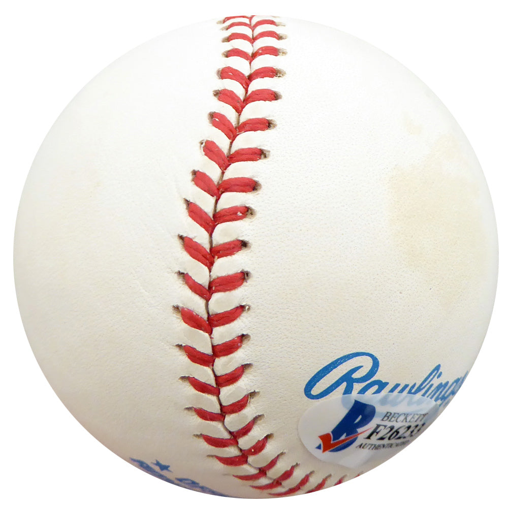 Hank Borowy Autographed Official AL Baseball New York Yankees, Chicago Cubs Beckett BAS #F26233