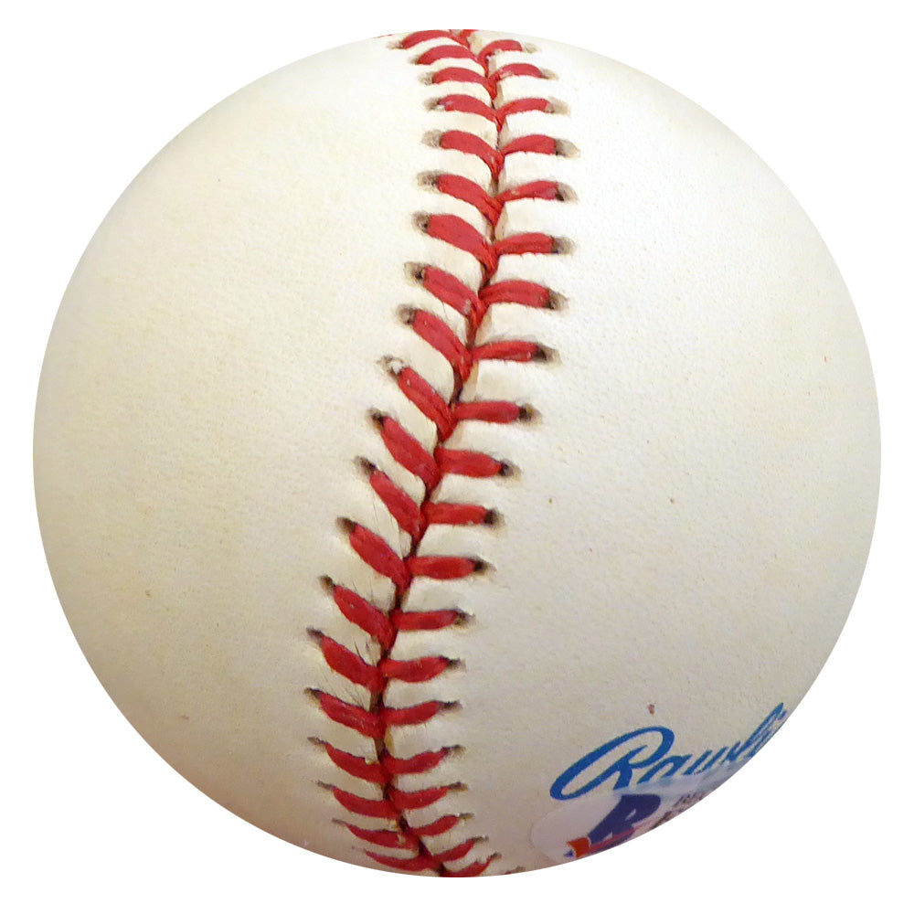 Hank Borowy Autographed Official AL Baseball New York Yankees, Chicago Cubs Beckett BAS #F26234