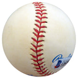 Hank Borowy Autographed Official AL Baseball New York Yankees, Chicago Cubs Beckett BAS #F26236