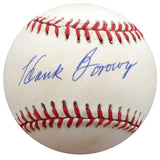 Hank Borowy Autographed Official AL Baseball New York Yankees, Chicago Cubs Beckett BAS #F26239