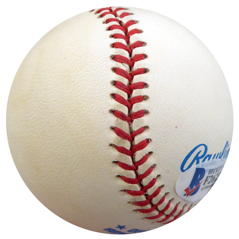 Hank Borowy Autographed Official AL Baseball New York Yankees, Chicago Cubs Beckett BAS #F26239