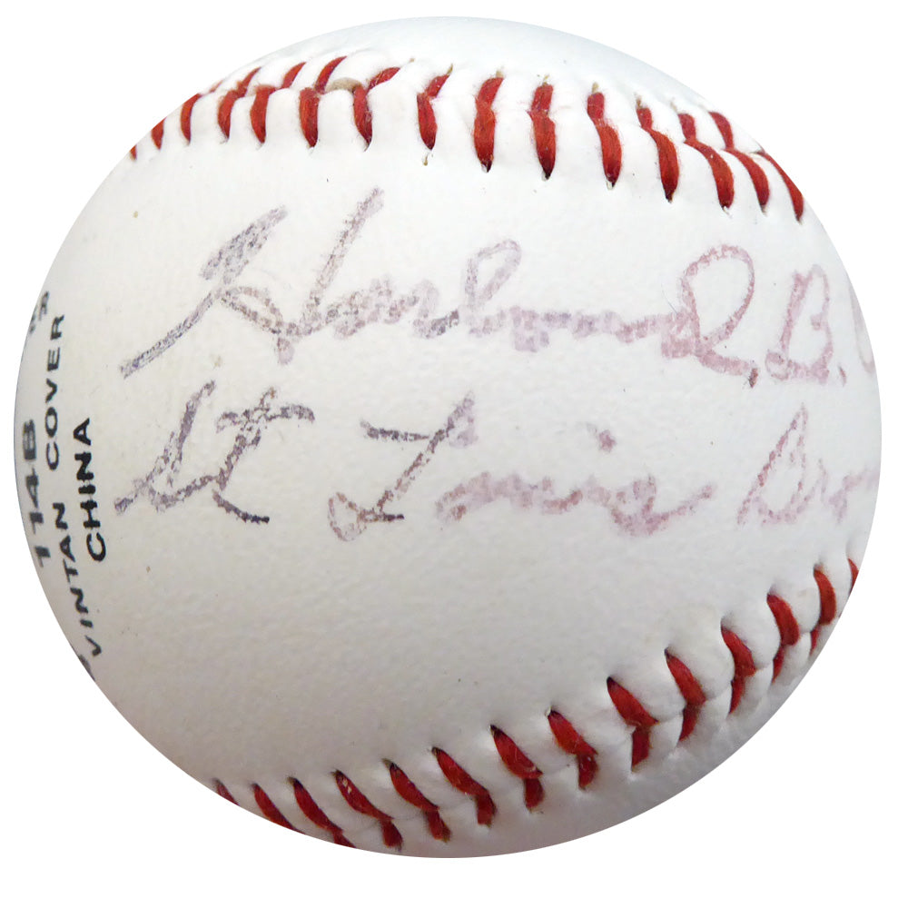 Harlond Clift Autographed Official OL Baseball St. Louis Browns "St. Louis Browns" Beckett BAS #F26484