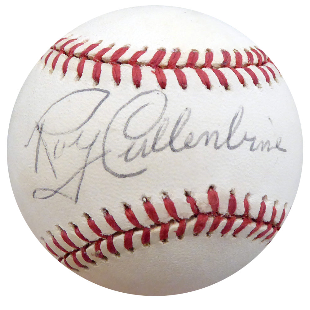 Roy Cullenbine Autographed Official NL Baseball Detroit Tigers, Cleveland Indians Beckett BAS #F26503