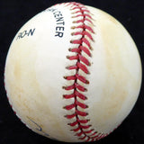 Joe Moore Autographed Official NL Baseball New York Giants Beckett BAS #F26644