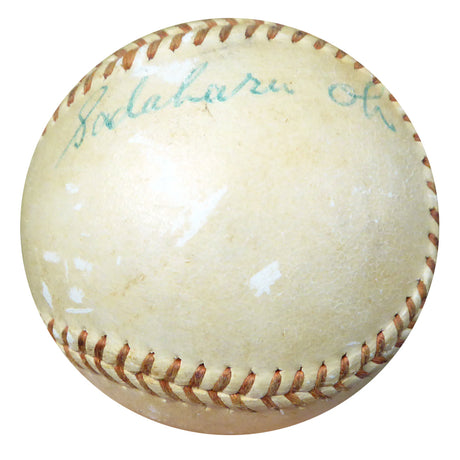 Sadaharu Oh Autographed Official Yomiuri Giants Game Used Baseball Vintage Signature PSA/DNA #AC00439