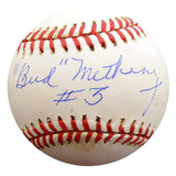 Bud Metheny Autographed Official AL Baseball New York Yankees "#3" Beckett BAS #F27157