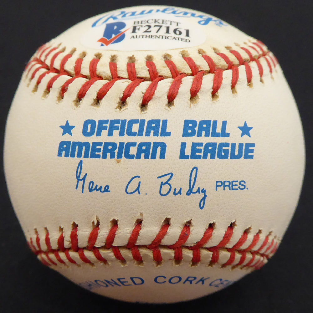 Bud Metheny Autographed Official AL Baseball New York Yankees "#3" Beckett BAS #F27161