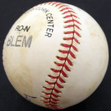 Roy Smalley Sr. Autographed Official NL Baseball Milwaukee Braves, Chicago Cubs Beckett BAS #F27485