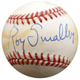 Roy Smalley Sr. Autographed Official NL Baseball Milwaukee Braves, Chicago Cubs Beckett BAS #F27488