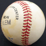Roy Smalley Sr. Autographed Official NL Baseball Milwaukee Braves, Chicago Cubs Beckett BAS #F27488