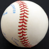 Tom Sturdivant Autographed Official AL Baseball New York Yankees "56 World Champs" Beckett BAS #F27573